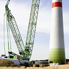 Windkraftanlagenbau Industriefoto